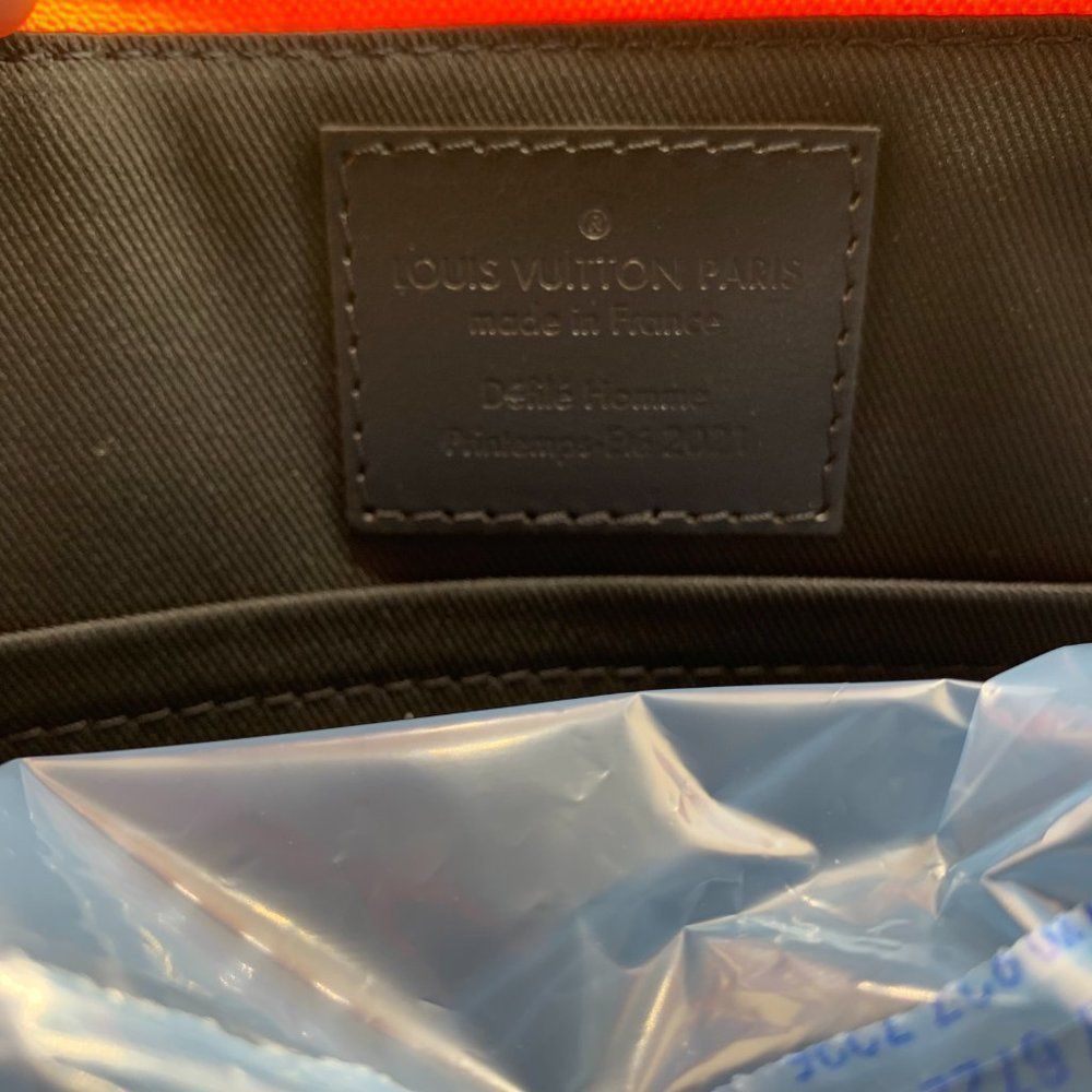 Louis Vuitton City Keepall Leather checkered bag Virgil Abloh Zoom with Friends - Picture 11 of 13
